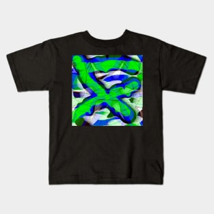 Bright green and blue II Kids T-Shirt